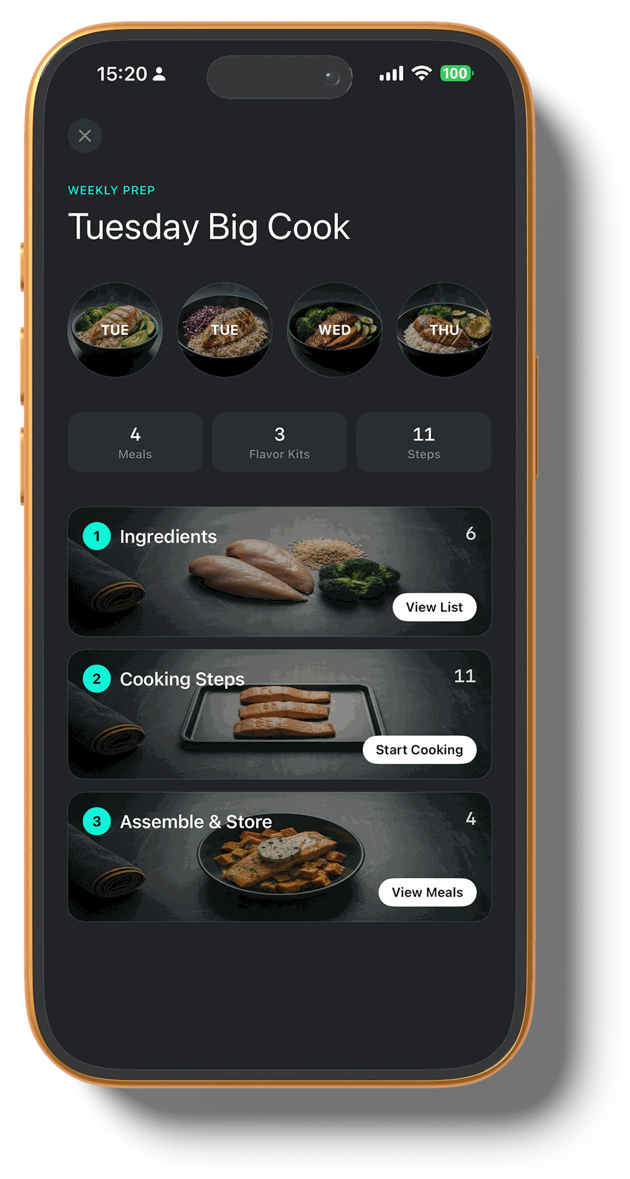 KEXBI Tuesday Big Cook — 4 meals, 11 cooking steps